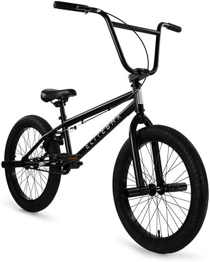 Elite BMX Stealth Freestyle Bike for Youth  Adults Durable Steel Frame