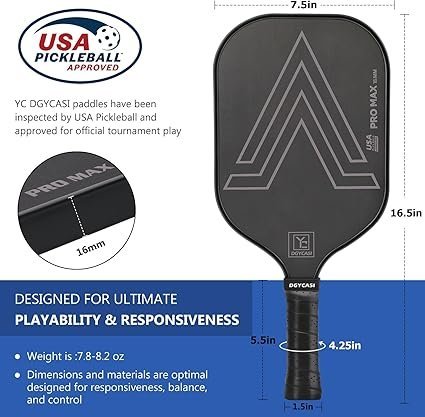YC DGYCASI 16mm Pickleball Paddles